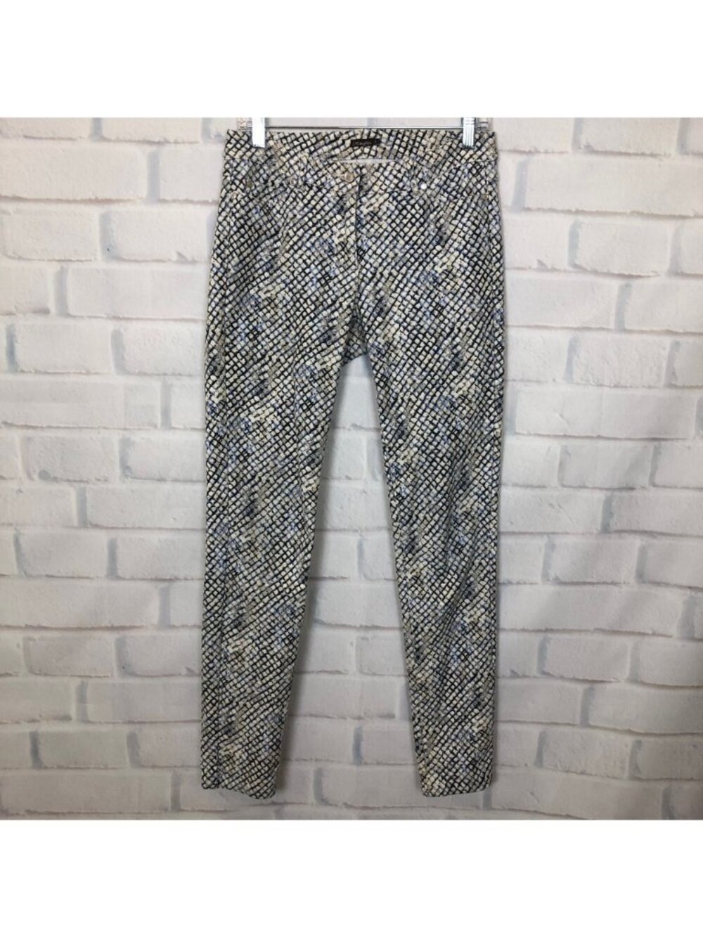 J McLaughlin Lexi Jeans Size 4 Blue Print Skinny